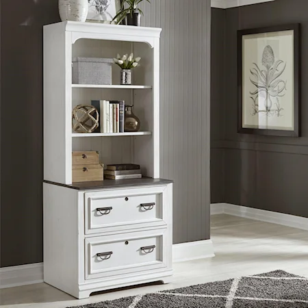 Transitional Two-Toned Lateral File and Hutch